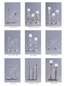 ชุดเชิงเทียนอลูมิเนียมตกแต่ง ของขวัญ ราคาโรงงาน งานแฮนด์เมด ขาตั้งเทียนโลหะ อุปกรณ์จัดงาน ตกแต่งโต๊ะ - Product Image 2