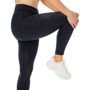 High Quality 4-way Stretch Horse Riding Breeches <b>Leggings</b> Tights <b>Equestrian</b> Wear Pants on Technical Fabric with Soft Feel - Product Image 2