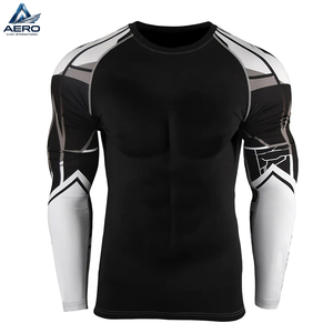 Camiseta Deportiva de Compresión al Por Mayor, Personalizada, de Spandex y Nailon, al Mejor Precio, de Secado Rápido, para Adultos - Product Image 1