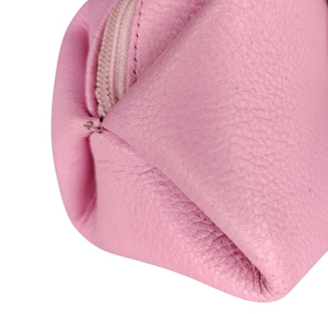 Bolsa de Cosméticos Rosa de PU, Tamaño Mediano, Cierre de Cremallera, Estuche de Maquillaje Portátil de Estilo Simple - Product Image 5