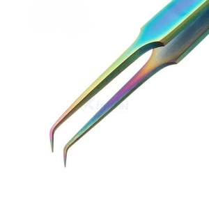 Dolphin Shape Eyelash Isolation Tweezers Stainless Steel Professional Lash Extension <b>Tools</b> For <b>Precise</b> Separation Tips - Product Image 3