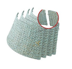 Collier de sapin de Noël rustique vert olive en jacinthe d'eau, 4 panneaux empilables, anneau de base tressé pour sapin de Noël, housse de support de Noël - Product Image 2