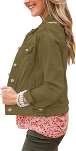 Women's <b>Cropped</b> <b>Denim</b> <b>Jacket</b> Vintage Blue Button Closure Casual Street Style OEM Custom Fashion Outerwear Premium Quality Fit - Product Image 2