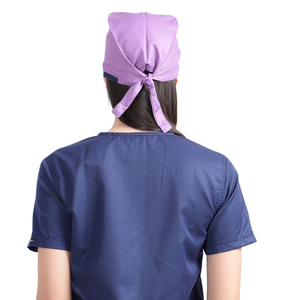 Bonnets de travail unisexe en coton tissé 100% couleur unie, légers, ajustables, sans couture, avec détection d'aiguilles, pour usage hospitalier et médecins - Product Image 5
