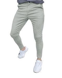 Impression numérique Pantalon slim à jambe droite pour hommes 100% polyester Nouveau pantalon décontracté à taille moyenne pour hommes - Product Image 1