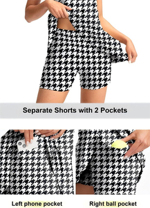 Vestido Mini Estampado Completo, Vestido Deportivo sin Mangas con Botones, Vestido de Golf Personalizado, Vestidos Deportivos Tipo Polo - Product Image 4