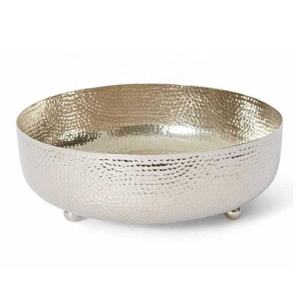 Bol à chocolat décoratif en aluminium poli, argent, décoration de table à domicile, décoration moderne pour hôtel, restaurant, ustensiles de cuisine - Product Image 1