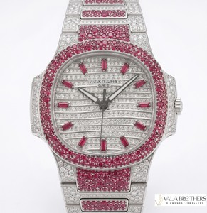 Reloj de Lujo Patek Philippe con Moissanita para Hombre y Mujer, Estilo Hip Hop, Brillante, de Diseño Premium - Product Image 1