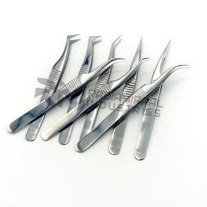 Outils de greffe de cils de haute précision RMI, 9 types, pinces à cils en acier inoxydable antistatiques pour artistes en cils - Product Image 1