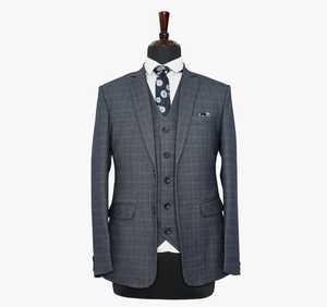 Traje Formal de Algodón Slim Fit para Hombre |   Conjunto de Traje Profesional de Dos Piezas de Lujo |   Traje Elegante y Transpirable para Oficina - Product Image 1