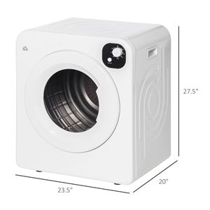 Secadora de Ropa Eléctrica Portátil Compacta de 1300W, 3.22 Pies Cúbicos Secadora con 7 Modos de Secado para Apartamentos y Dormitorios - Product Image 3