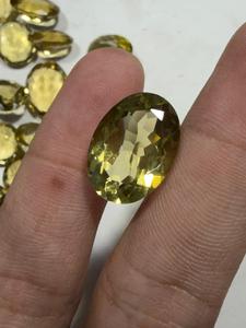 Pierre de quartz citronnée de qualité supérieure pour la création de pendentifs, pierre précieuse facettée à prix de gros auprès du fournisseur - Product Image 2