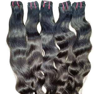 Extensiones de Cabello Humano Remy Virgen Indio Negro de 24 Pulgadas, Naturales, Lisas y Onduladas, Precio al por Mayor, Vendedor Mayorista, Exportaciones Directas - Product Image 2