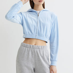 Sudadera con capucha de algodón de diseño colorido de última moda, logotipo personalizado, producción OEM, para chicas y mujeres, corte regular. - Product Image 1