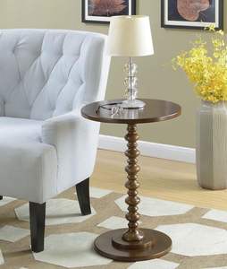 Wooden <b>Round</b> Bed <b>Side</b> <b>Table</b> End <b>Table</b>, <b>Side</b> <b>Table</b>, Night Stand <b>Table</b> for Living Room Bedroom (Brown C) - Product Image 1