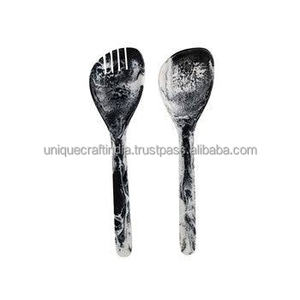 Nuevo diseño personalizado, cuchara de resina hecha a mano, utensilios altamente pulidos con logotipo personalizado, restaurantes de hoteles en casa directamente desde la India - Product Image 2