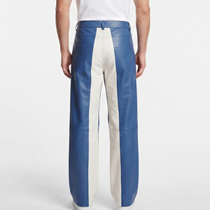 <b>Men's</b> Side Pockets <b>Leather</b> Oversize Pant <b>Men</b> High Quality PU <b>Leather</b> Baggy <b>Trousers</b> <b>Men</b> Fashion Loose Streetwear <b>Leather</b> Pants - Product Image 2