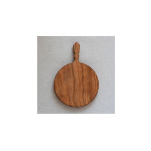 Planche à découper rustique en bois d'olivier de qualité supérieure, faite à la main, naturelle, pour la cuisine, avec poignée - Product Image 5