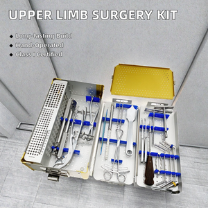 Kit d'instruments chirurgicaux Azicon pour petits fragments, en acier inoxydable, comprenant un tournevis à vis orthopédiques, un embout de perçage, un taraud et des pinces à cintrer - Product Image 4