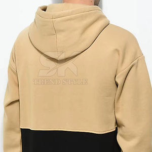 เสื้อฮู้ดดี้สีพื้นแบบแยกสี ดีไซน์ทันสมัย ผลิตจากผ้าฝ้าย สวมใส่สบาย สไตล์โดดเด่น สำหรับขายออนไลน์ - Product Image 6
