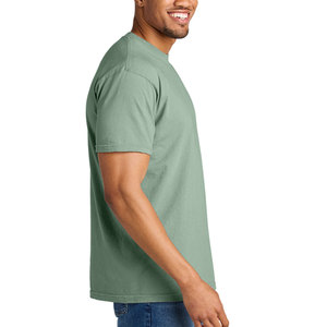 T-shirt Classique Homme 100% Coton avec Logo Sérigraphié sur le Devant Coupe Ample Anti-Boulochage Vente en Gros Haute Qualité Marque Personnalisée - Product Image 4