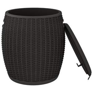 Boîte de rangement compacte en polypropylène noir pour le jardin, idéale pour les besoins de rangement et de stockage - Product Image 4
