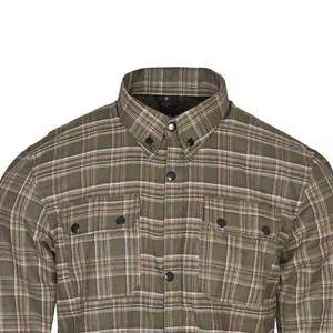 เสื้อเชิ้ตผ้าฟลานเนลสำหรับขี่มอเตอร์ไซค์ผู้ชาย สีแดง พร้อมแผ่นป้องกัน CE เสริมด้วยอะรามิด สำหรับนักขี่ - Product Image 3