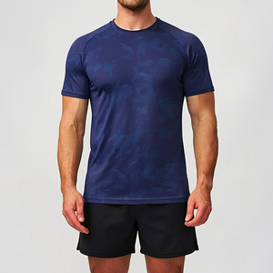 Ensemble de survêtement personnalisé pour homme, respirant, séchage rapide, en Spandex/Polyester, coupe ample, pour l'entraînement sportif en salle de sport - Product Image 3