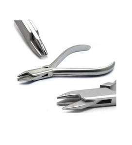 Pinzas Dentales de Acero Inoxidable de Tres Puntas, Pinzas de Ortodoncia para Doblar Alambres y Ajustar Broches, Instrumentos de Odontología de Tres Mandíbulas para Laboratorio - Product Image 2