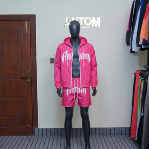 Conjunto Popular de Sudadera con Capucha y Pantalones Cortos de Algodón Impermeable para Maternidad, Estilo Casual de Manga Larga para Hombre y Mujer, para Primavera y Verano - Product Image 3