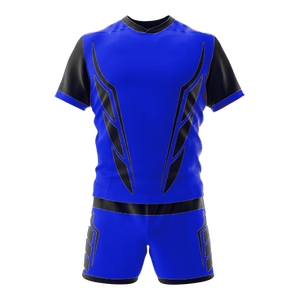 Ensemble de maillot et short de rugby personnalisés, tissu polyester à séchage rapide, tenue d'équipe, vêtements de sport pour adultes - Product Image 1