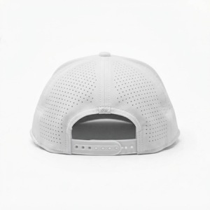 Gorra Snapback para Golf, Deporte, Visera Plana, Logotipo de Silicona, con Cuerda, Orificios Cortados con Láser, 5 Paneles, Sin Estructura, Cierre Ajustable, Transpirable - Product Image 3