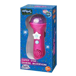 ไมโครโฟนพลาสติกซูเปอร์สตาร์สำหรับเด็กพร้อมของเล่นเพลงในตัวเครื่องคาราโอเกะขนาดเล็กใช้แบตเตอรี่แบบพกพา - Product Image 5