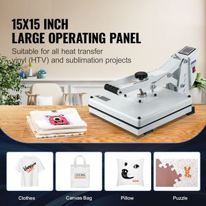 Pressa a Caldo Digitale Industriale ad Alta Pressione per Sublimazione, Riscaldamento Rapido, 15x15 Pollici, per T-Shirt, Dimensioni Piastra 40x60cm - Product Image 3