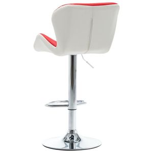 Tabouret de bar en simili cuir rouge - Product Image 4