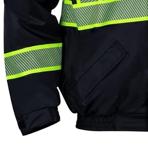<b>Waterproof</b> Breathable Polyester Fabric <b>Work</b> Wear Utility Jacket for Construction High Visibility Reflective Jackets - Product Image 5