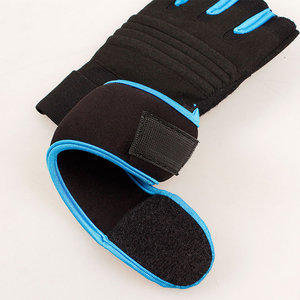 ถุงมือยกน้ำหนักแบบมีโลโก้กันกระแทกพร้อมที่รัดข้อมือ - Product Image 5