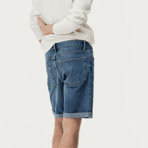Shorts en jean pour hommes, élégants, respirants, d'été, confortables, extensibles, coupe décontractée, style moderne, vêtements décontractés, 100% coton - Product Image 6