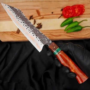 Nouveau design, couteau de chef oriental en acier Damas forgé à la main pour droitier, manche en bois, vente chaude, OEM ODM, couteaux de haute qualité - Product Image 4