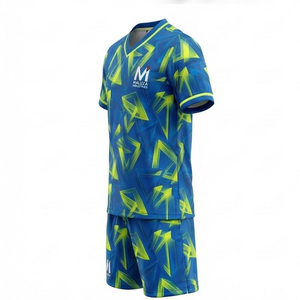 Ensemble de maillots de football personnalisés de haute qualité, sublimation, anti-transpiration, pour club et école - Product Image 4