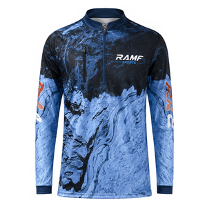 Camiseta de Pesca Personalizada de Manga Larga con Sublimación, Impresión Digital, Protección UV UPF 50, Secado Rápido, para Hombre - Product Image 1