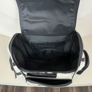 Célèbre marque Designer luxe usiné à la main en cuir à carreaux couche sac à dos peau de vache affaires voyage Sport sacs à dos pour hommes femmes - Product Image 6