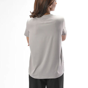 Camiseta Deportiva de Manga Corta de Alta Elasticidad para Correr, Hacer Ejercicio, Gimnasio, Yoga, Ropa Deportiva de Verano - Product Image 2
