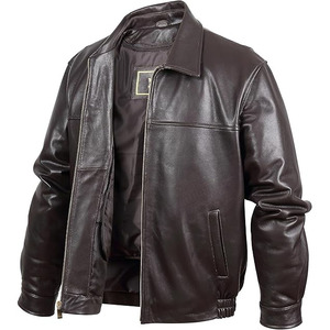 เสื้อแจ็คเก็ตบอมเบอร์หนังแกะทำมือสไตล์วินเทจสำหรับผู้ชายจาก Comfortex International |   เสื้อโค้ทสไตล์ไบค์เกอร์แนวสตรีทแวร์ - Product Image 3
