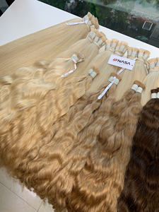 Extensiones de Cabello Humano Vietnamita 100g Color Claro 60cm de Largo Súper Doble Trama Paquetes a Granel Proveedores de Vietnam - Product Image 3