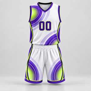 Maillot de basket-ball personnalisé, ensemble uniforme de basket-ball sublimé avec short assorti pour les équipes scolaires et de club pour les jeunes - Product Image 1