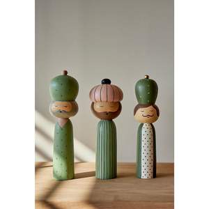 Sculpture en bois artistique, artisanat en bambou et en bois, décoration pour les espaces intérieurs - Product Image 3