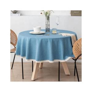 Organic Cotton Table Cloth Manufacturer <b>Rectangle</b> Embroidered Eco-Friendly Soft Oilproof Bulk OEM Private Label Supply - Product Image 1