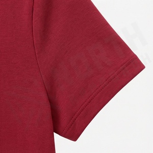 Camiseta de Manga Corta con Cuello en V para Mujer, 100% Algodón Orgánico de Lujo, Preencogido, Suave, Transpirable, Color Personalizado - Product Image 6