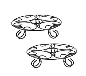 Supports de pots résistants aux intempéries pour plantes de balcon, support de pot de fleurs pour intérieur/extérieur, support de jardinière en fer - Product Image 1